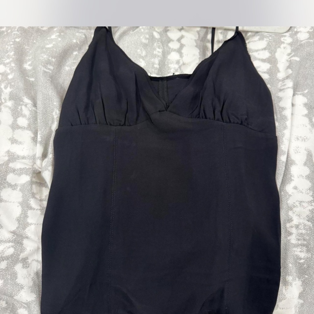 Zara Black Fitted Sleeveless Bodysuit